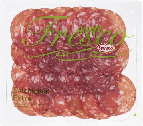 SERRANO Salchichon kielbasa podsuszana wieprzowa w plastrach. 93,90 zl/kg